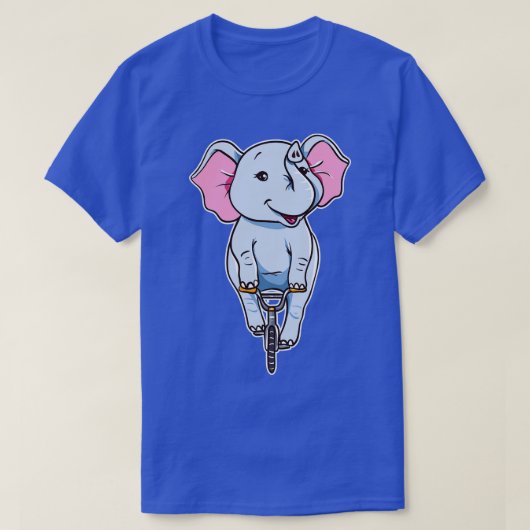 Niedliche Funny Elephant Reiten T-Shirt (Design vorne)
