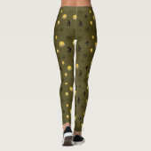 "Niedliche Funny Emoji Pattern Emotion Faces" Leggings (Rückseite)