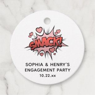 Niedliche Funny Engagement Party Retro-Hochzeit Geschenkanhänger