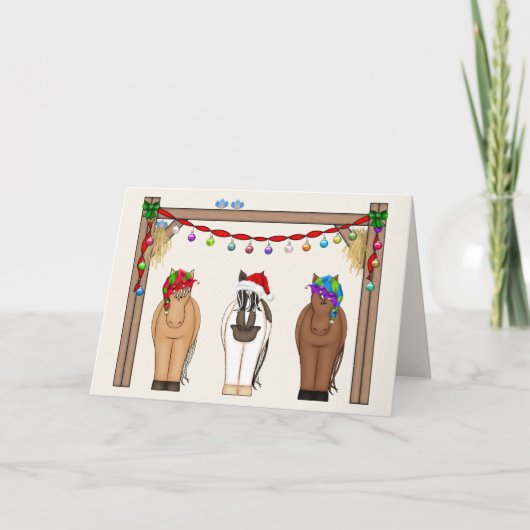 Niedliche Funny Farm Horst Weihnachten (Vorderseite)