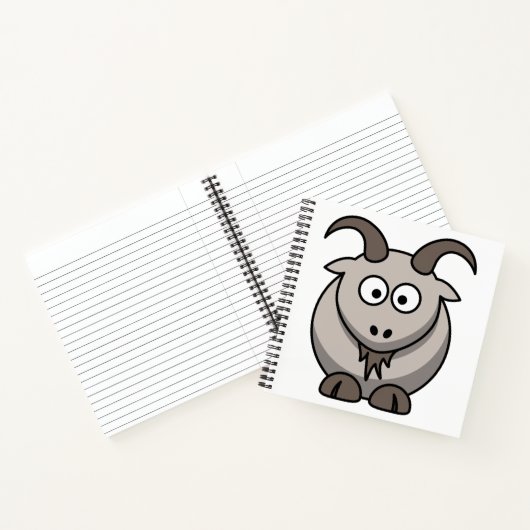 Niedliche Funny Farm Yard Goat Notizblock (Innenseite)