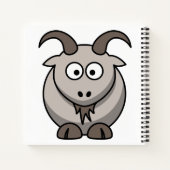 Niedliche Funny Farm Yard Goat Notizblock (Rückseite)