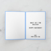 Niedliche Funny Fly Pun Gefallen an der Ehefrau Ha Dankeskarte (Innenseite)