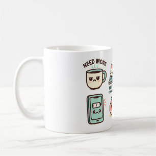 Niedliche Funny Food & Cat Tasse