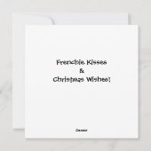 Niedliche Funny French Bulldogs Weihnachten (Rückseite)