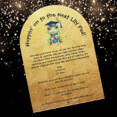 Niedliche Funny Frog Foto Graduation Party Einladung