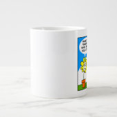 Niedliche Funny Funny Blume Cartoon Gärtner Jumbo-Tasse (Vorderseite)