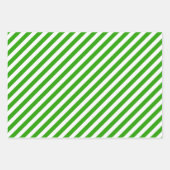 Niedliche Funny Green Eyes and Stripes Geschenkpapier Set (Vorderseite 2)