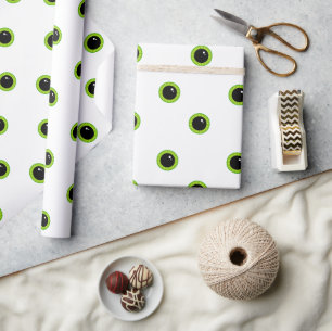 Niedliche Funny Green Eyes Geschenkpapier