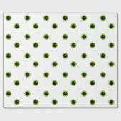 Niedliche Funny Green Eyes Geschenkpapier (Flach)
