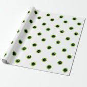 Niedliche Funny Green Eyes Geschenkpapier (Ungerollt)