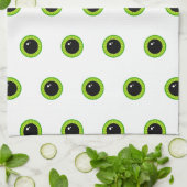 Niedliche Funny Green Eyes Geschirrtuch (Gefaltet)