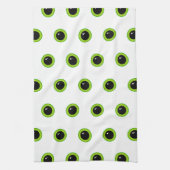 Niedliche Funny Green Eyes Geschirrtuch (Vertikal)