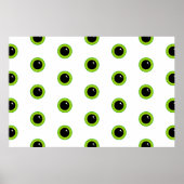 Niedliche Funny Green Eyes Poster (Vorne)
