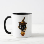 Niedliche Funny Halloween Black Cats Tasse (Links)
