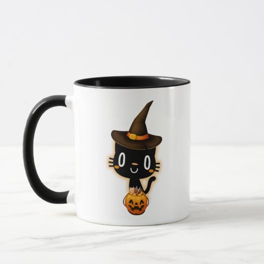Niedliche Funny Halloween Black Cats Tasse (Links)