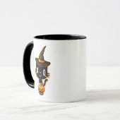Niedliche Funny Halloween Black Cats Tasse (Vorderseite Links)