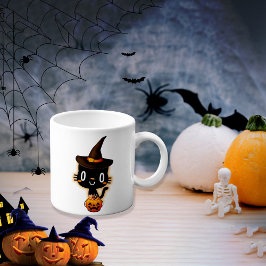 Niedliche Funny Halloween Black Cats Tasse