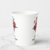 Niedliche Funny Junggeselinnen-Abschied Retro-Hoch Pappbecher (Links)