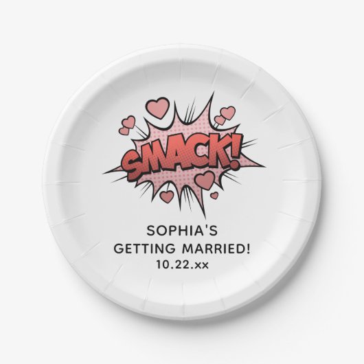 Niedliche Funny Junggeselinnen-Abschied Retro-Hoch Pappteller (Vorderseite)