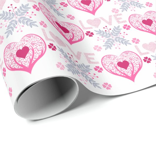 Niedliche Funny Liebe Geschenkpapier (Rolleneckpunkt)