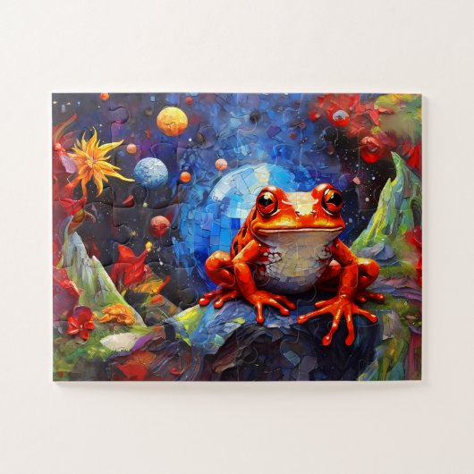 Niedliche Funny Little Frog Collection Puzzle (Horizontal)