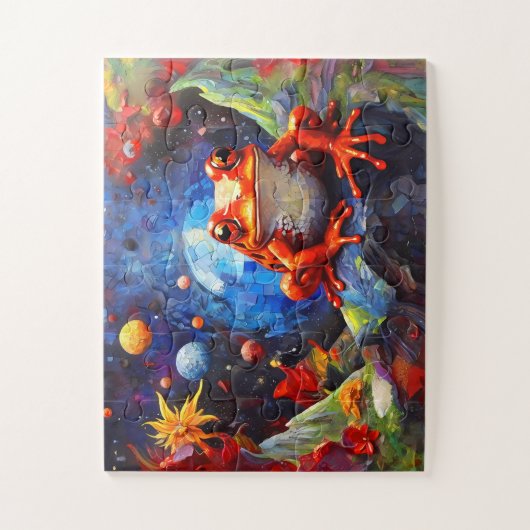 Niedliche Funny Little Frog Collection Puzzle (Vertikal)