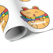 Niedliche Funny Modern Holiday Hamster Tierfarben Geschenkpapier (Rolleneckpunkt)