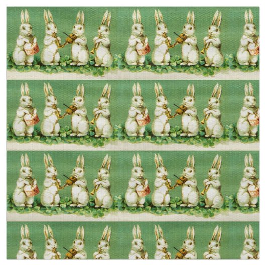 Niedliche Funny Music Making Rabbits Orchestra Stoff (Muster)