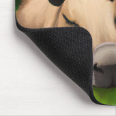 Niedliche Funny Napping Capybaras am Teich Mousepad (Ecke)