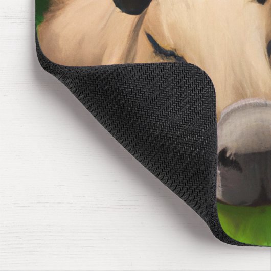 Niedliche Funny Napping Capybaras am Teich Mousepad (Ecke)