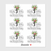 Niedliche Funny Pinguin Weihnachtsgeschenke Labels (Blatt)