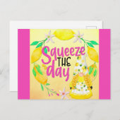 Niedliche Funny Quote Gnome Lemons Postkarte (Vorne/Hinten)