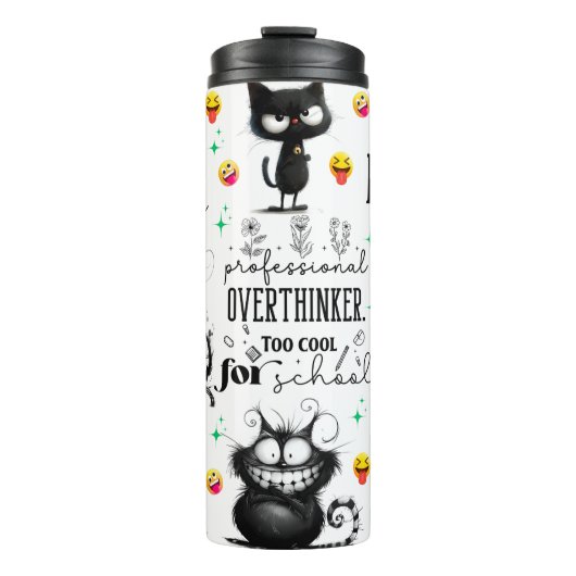 Niedliche Funny Quotes/Cat Thermosbecher (Vorderseite)