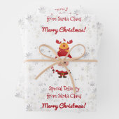 Niedliche Funny Rudolph Special Lieferung von Sant Geschenkpapier Set (Beispiel)