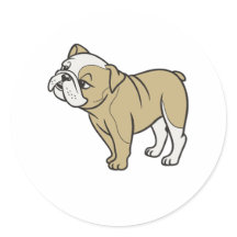 Niedliche Funny Sitting Bulldogs