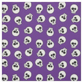 Niedliche Funny Skeleton Faces Stoff (Muster)