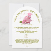 Niedliche Funny Snail Foto Graduation Party Einladung (Vorderseite)