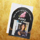 Niedliche Funny Snail Foto Graduation Party Einladung