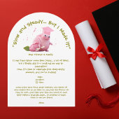 Niedliche Funny Snail Foto Graduation Party Einladung