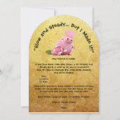 Niedliche Funny Snail Foto Graduation Party Einladung (Vorderseite)