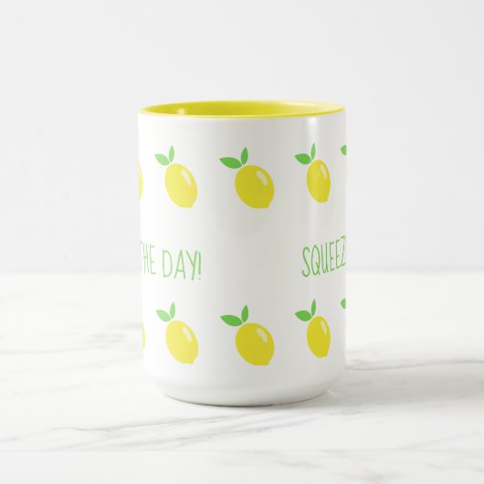 Niedliche Funny Squeeze der Tageslemonen Tasse (Zentrum)