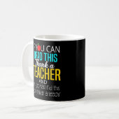 Niedliche Funny Teacher Wertschätzung Kaffeetasse (Vorderseite Links)