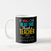 Niedliche Funny Teacher Wertschätzung Kaffeetasse (Links)