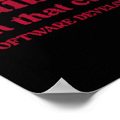 Niedliche Funny Valentine's Day Software Developer Poster (Ecke)