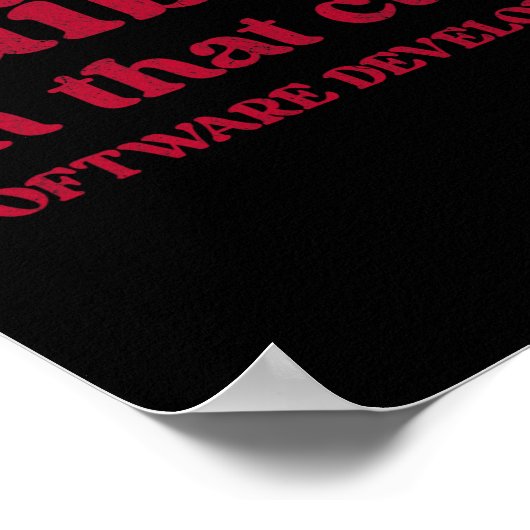 Niedliche Funny Valentine's Day Software Developer Poster (Ecke)