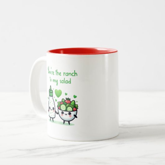 Niedliche Funny Valentine's Day Tasse (Vorderseite Links)