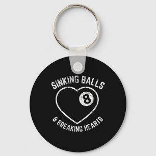 Niedliche Funny Womens Pool Hall Billiard Gaming Z Schlüsselanhänger