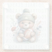 Niedliche Fußball Glasuntersetzer (Rückseite)