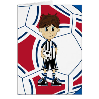 Niedliche Fußball-Jungen-Karte